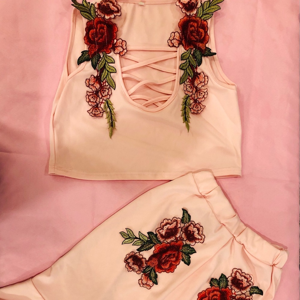 Blouse with skirt